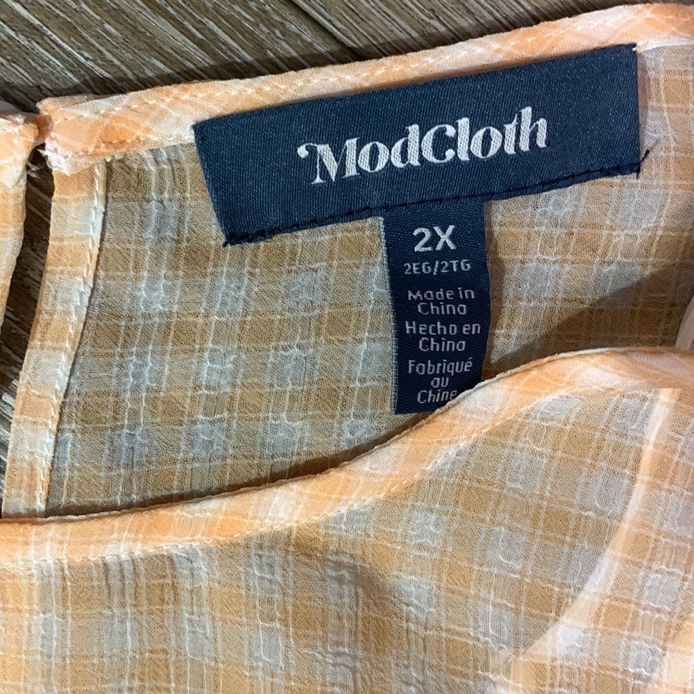ModCloth Rouched Sleeve Blouse - Picture 5 of 7